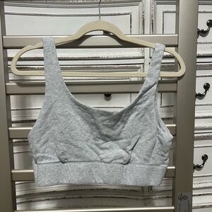 Gray Women's Sweatshirt Bra/Top